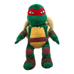 Build A Bear Raphael Teenage Mutant Ninja Turtle TMNT Shell Backpack Plush Toy